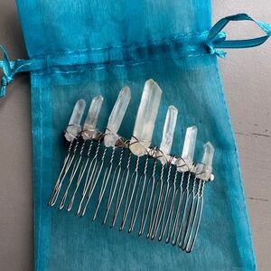 Crystal hair pick